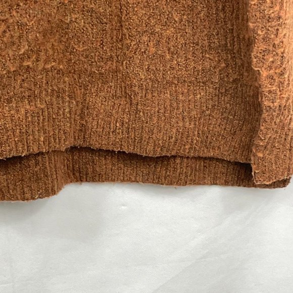 Madewell Dillon Womens solid heather cumin copper turtleneck size M textured - Picture 6 of 13